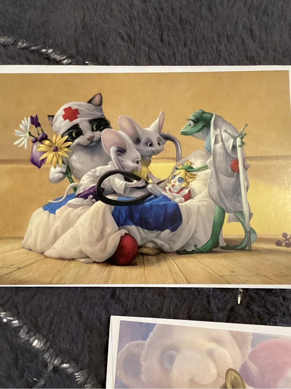 Rip Squeak Lot of 3 Whimsical Blank Note Cards w Envelopes Unused
